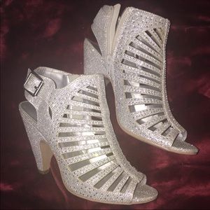 Silver heels!!